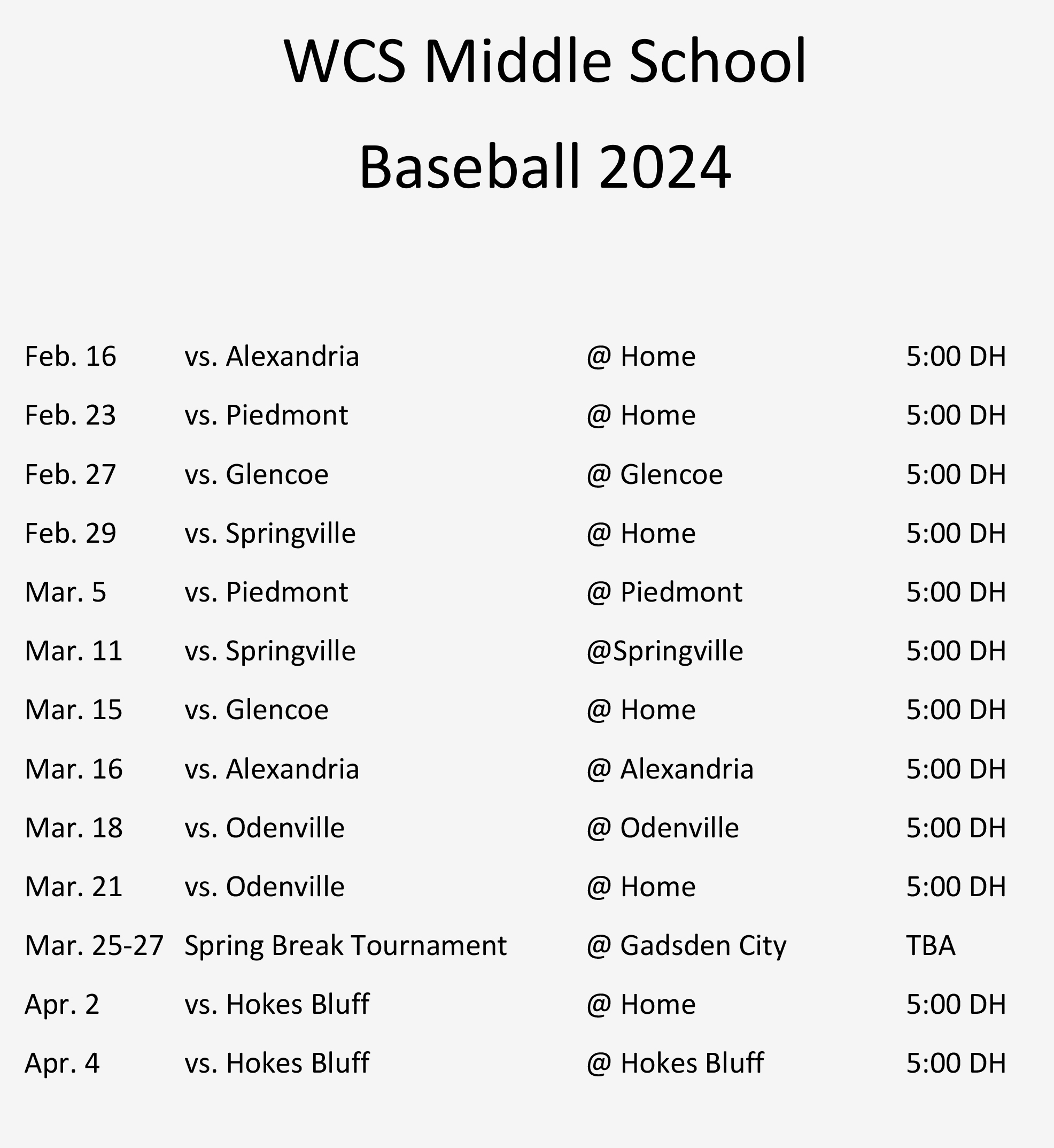 Wcs Middle School Bell Schedule